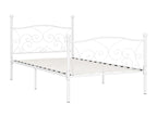 White Metal Bed Frame, 90 x 200 cm