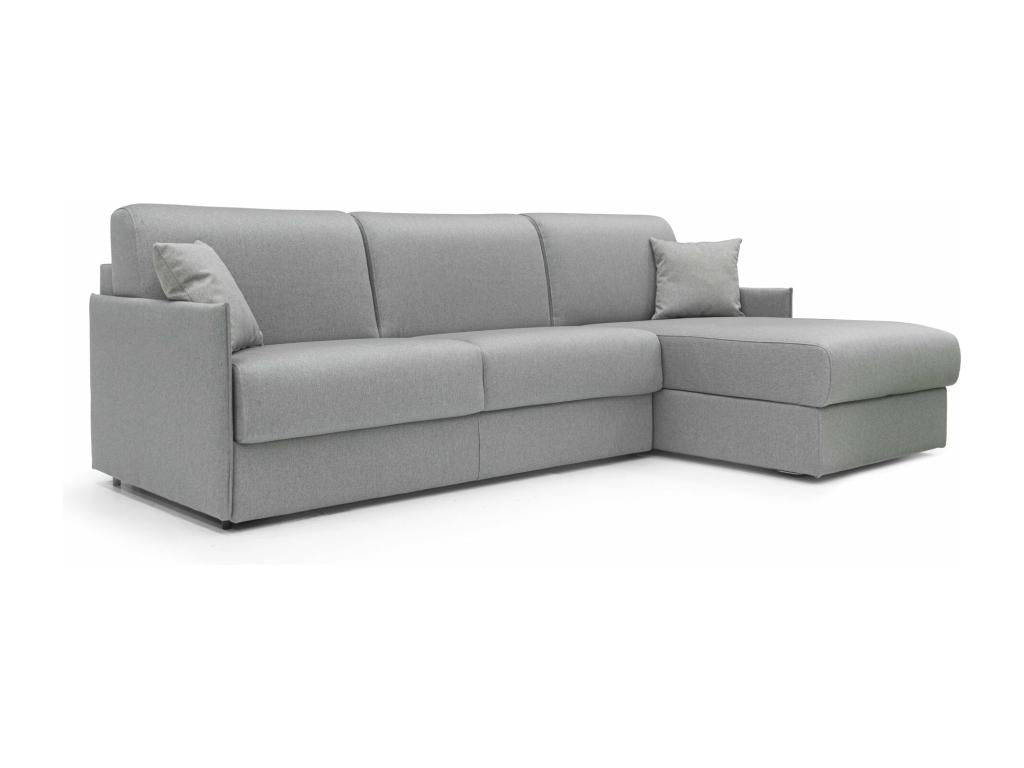 Gray Fabric Sofa Bed, 120 x 197 cm