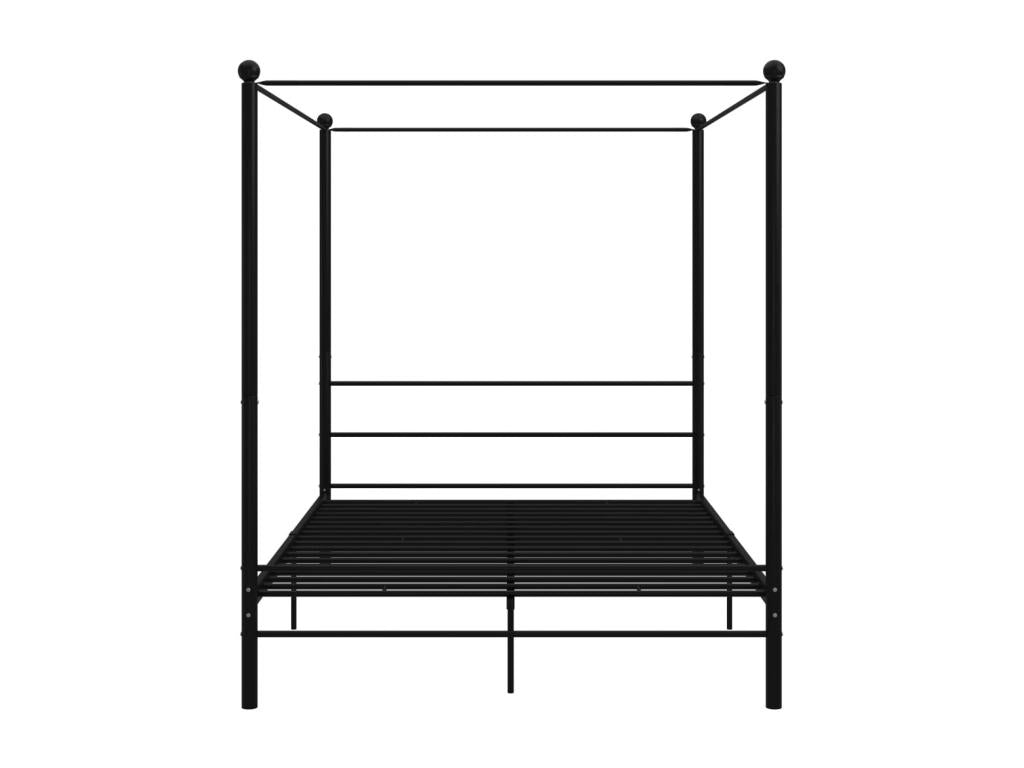 Black Metal Bed Frame, 160 x 200 cm