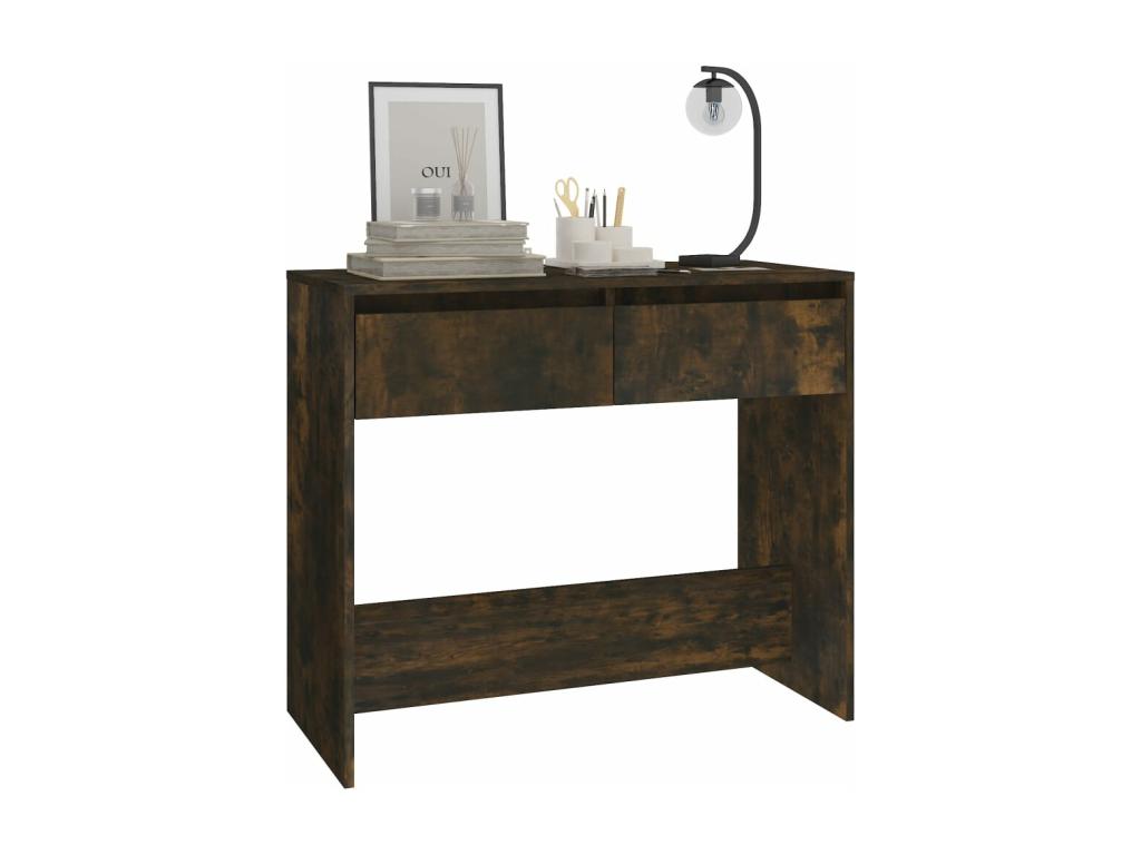 Brown Engineered Wood Table, 89 x 41 x 76.5 cm