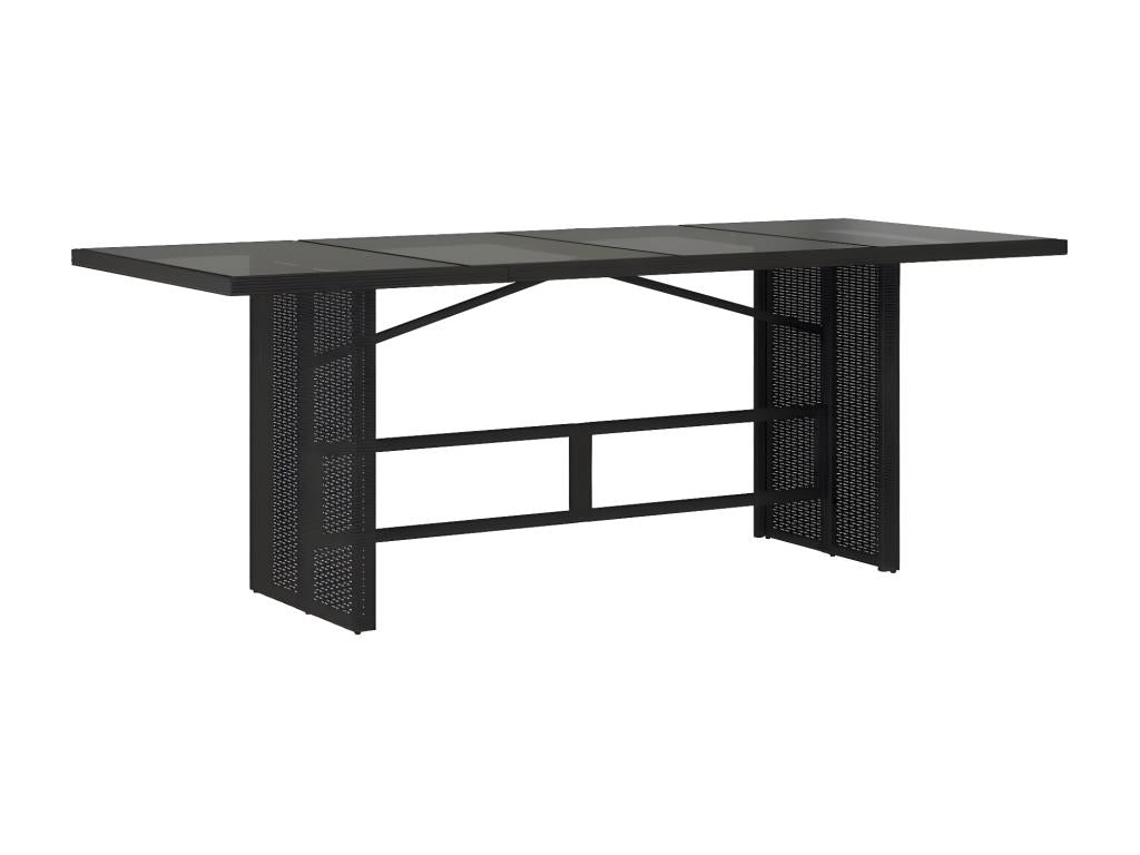 Black Glass Table