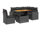 Black Woven Resin Wicker Outdoor Furniture Set - dlz1766587720414