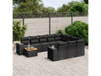 Black Woven Resin Wicker Outdoor Furniture Set - dlz1766587923615