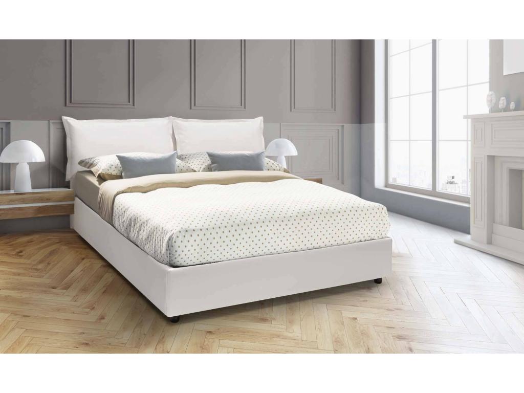 White Leather Mattress, 140 x 190 cm
