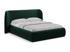 Green Velvet Bed, 180 x 200 cm