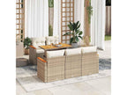 Beige Woven Resin Wicker Outdoor Furniture Set - dlz1766587914268