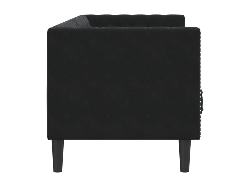 Black Velvet Sofa