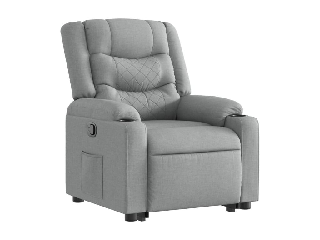 Gray Fabric Accent Chair - dlz1766587451362