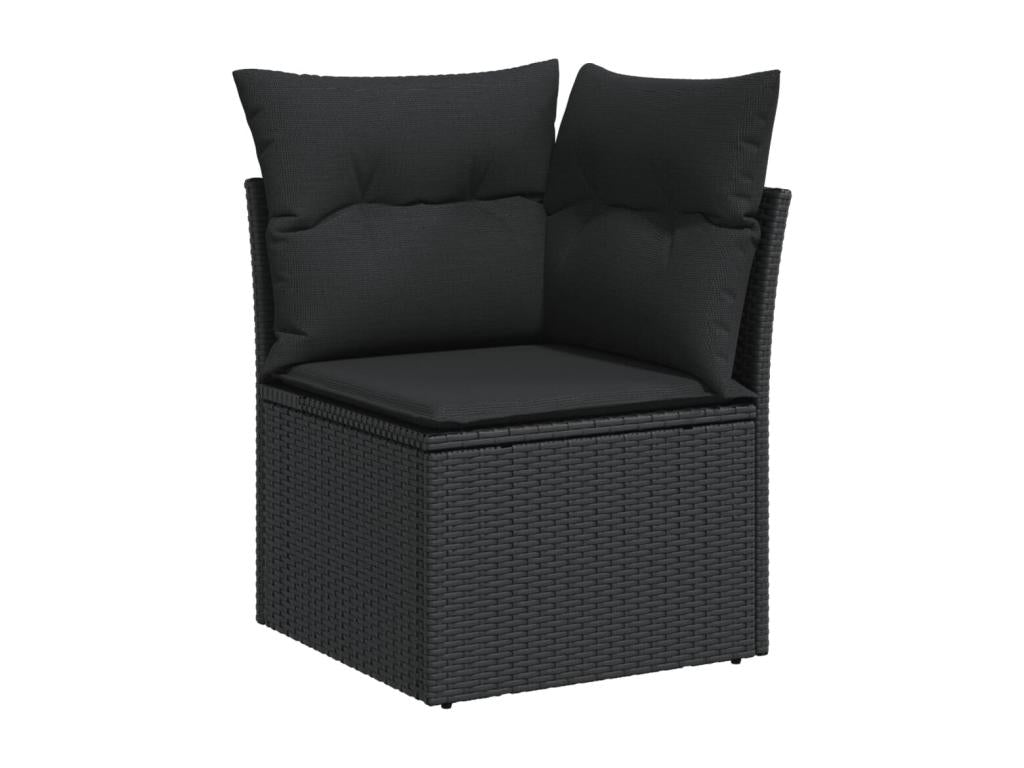 Black Woven Resin Wicker Outdoor Furniture Set - dlz1766587696151