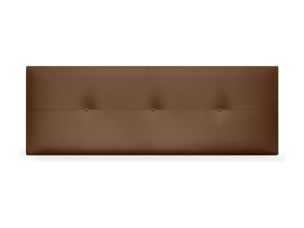 Brown Faux Leather Bed, 145 x 50 cm