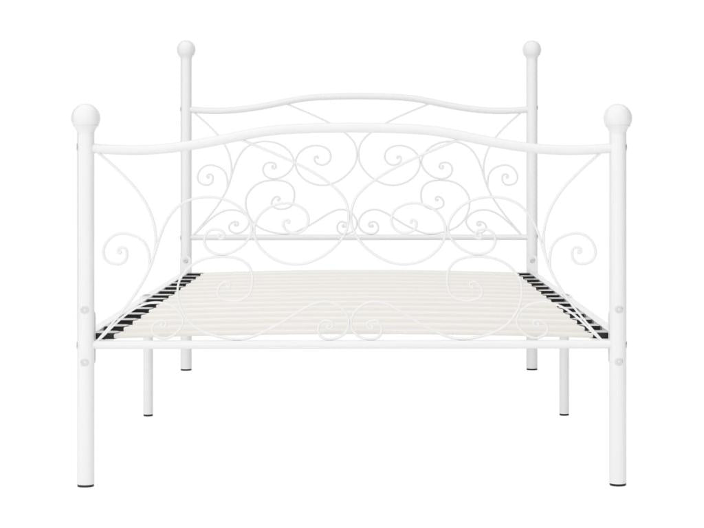 White Metal Bed Frame, 90 x 200 cm