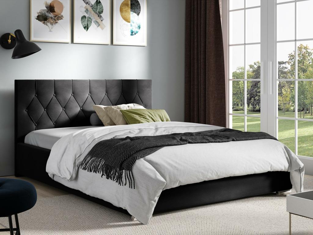 Black Bed, 138 x 222 x 92 cm