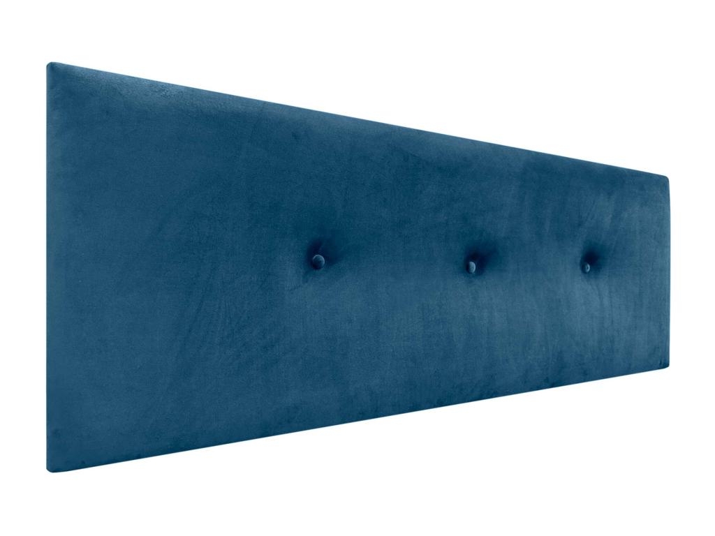 Blue Velvet Bed, 160 x 50 cm