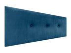 Blue Velvet Bed, 160 x 50 cm