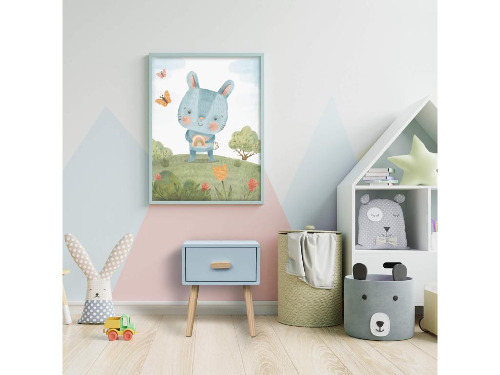 Blue Table, 44 x 35 x 35 cm