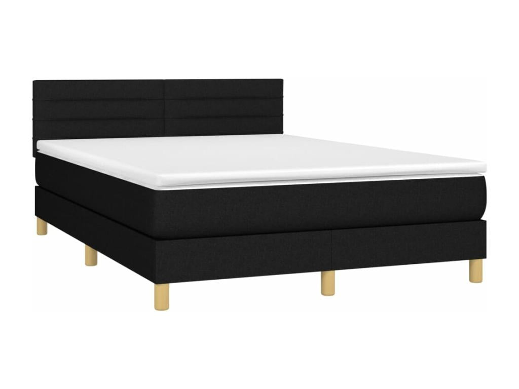 Black Fabric Mattress, 140 x 190 cm