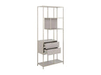 Beige Metal Bookcase