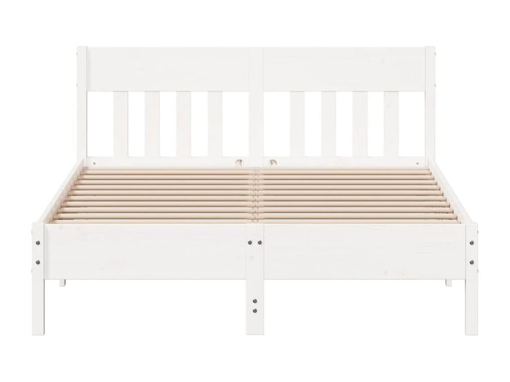 White Pine Wood Bed Frame, 150 x 200 cm