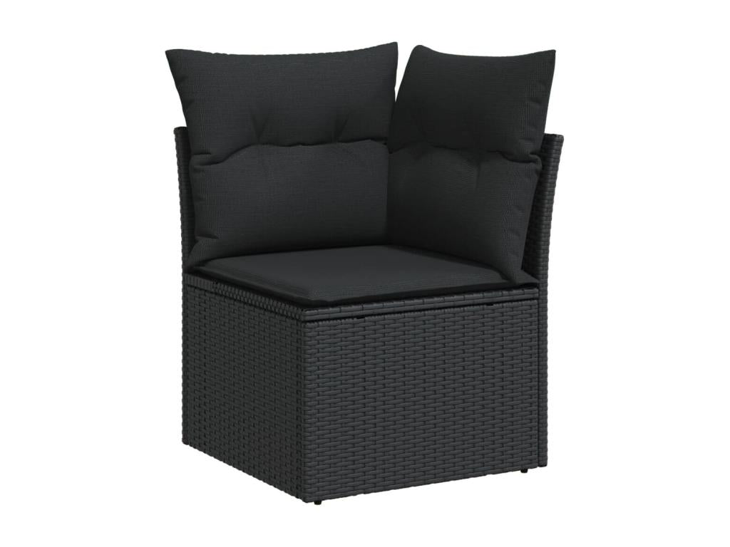 Black Woven Resin Wicker Outdoor Furniture Set - dlz1766587873710