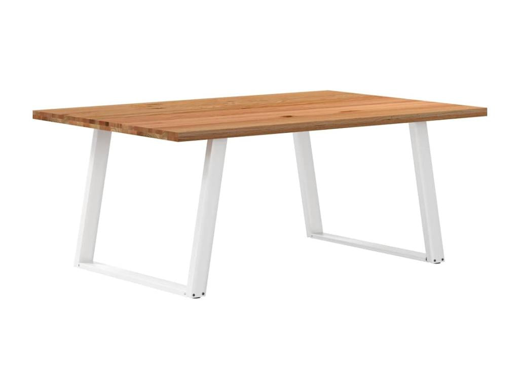 Brown Oak Wood Dining Table