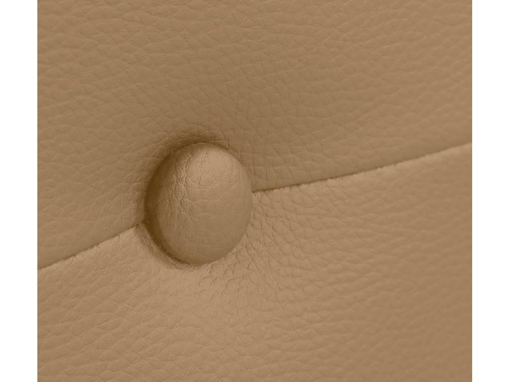 Brown Faux Leather Bed, 135 x 50 cm - dlz1766587818998