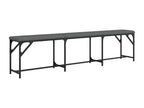 Gray Fabric Bench, 186 x 32 x 45 cm