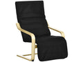 Black Fabric Accent Chair