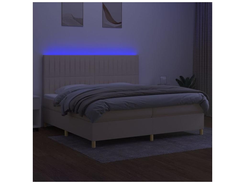 White Fabric Mattress, 200 x 200 cm