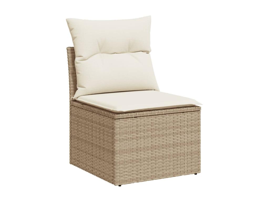 Beige Woven Resin Wicker Outdoor Furniture Set - dlz1766587971802