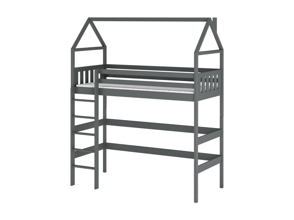 Gray Bed, 90 x 200 cm