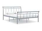 Gray Metal Bed, 140 x 200 cm