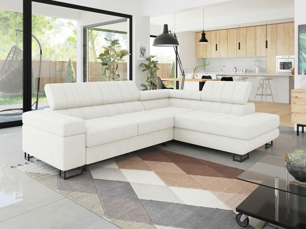 White Sofa, 271 x 203 x 71 cm