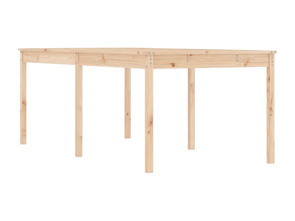 Brown Solid Wood Table, 203.5 x 100 x 76 cm
