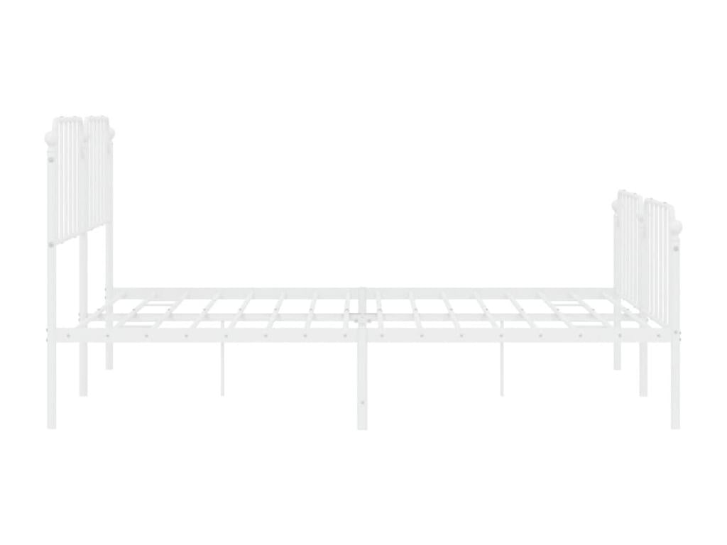 White Metal Bed Frame, 180 x 200 cm