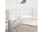 White Faux Leather Bed, 83 x 23 x 78 cm