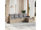 Beige Woven Resin Wicker Outdoor Furniture Set - dlz1766587743445