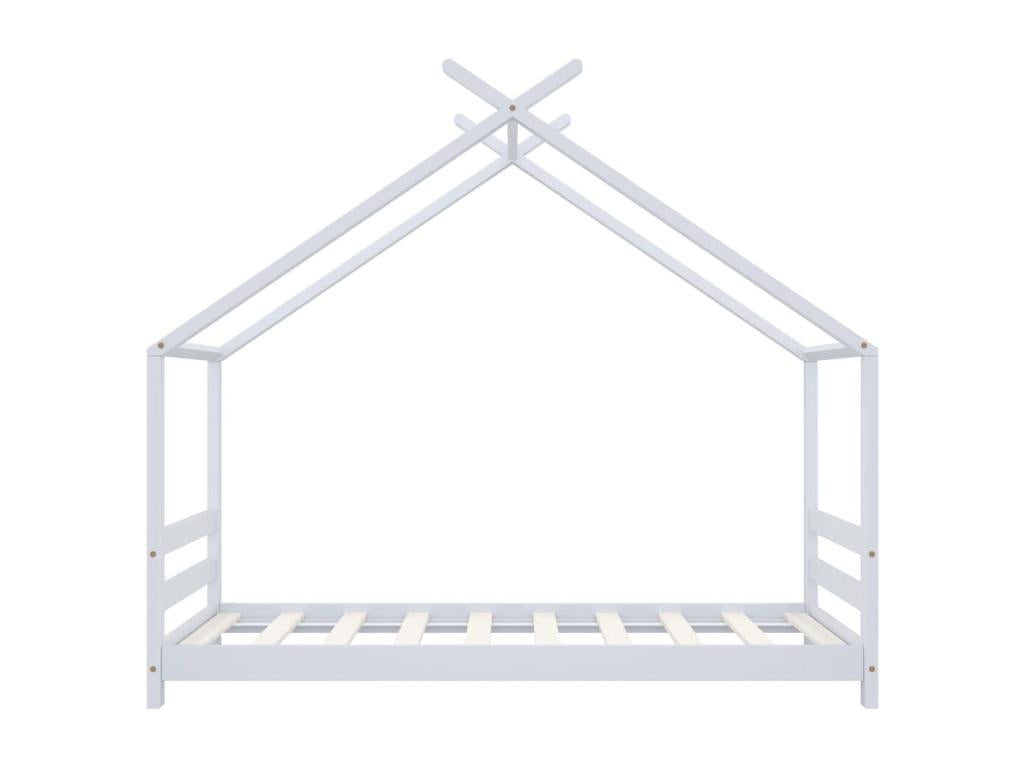 White Pine Wood Bed Frame, 80 x 160 cm