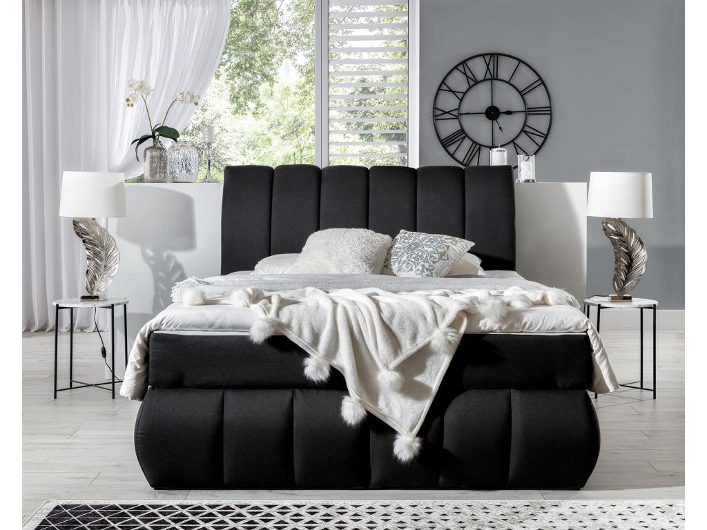 Black Fabric Mattress, 180 x 200 cm