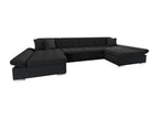 Black Sofa, 360 x 160 x 75 cm