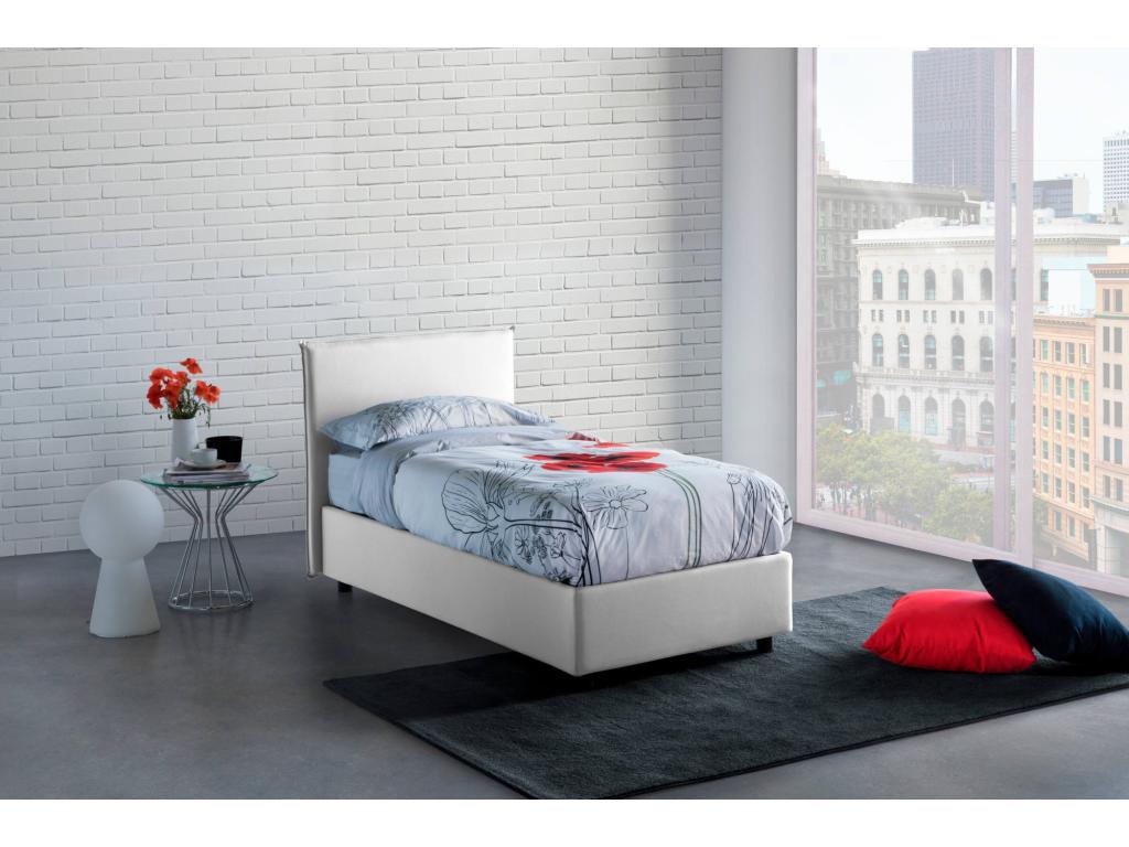 White Fabric Mattress, 80 x 190 cm