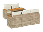 Beige Woven Resin Wicker Outdoor Furniture Set - dlz1766587914268
