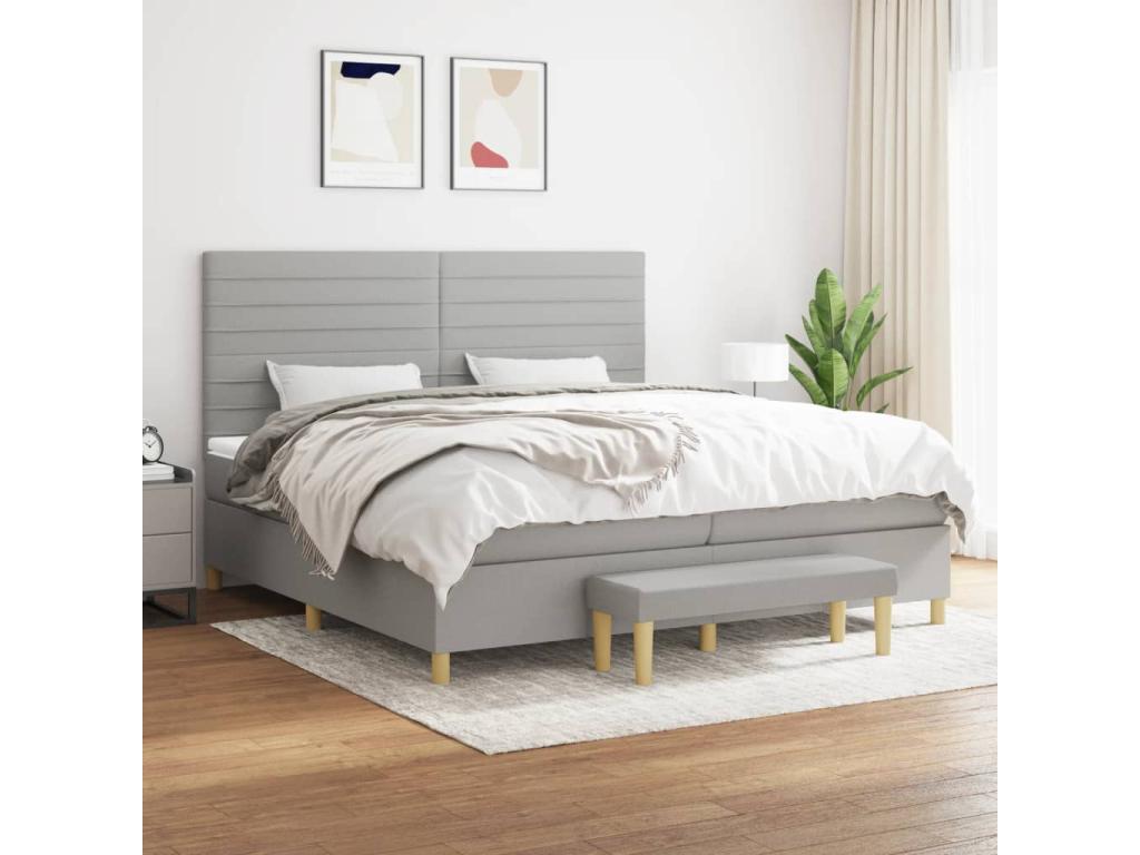 Gray Fabric Mattress, 200 x 200 cm