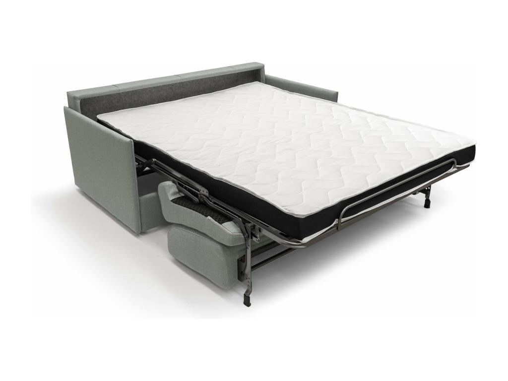 Gray Fabric Bed, 140 x 197 cm