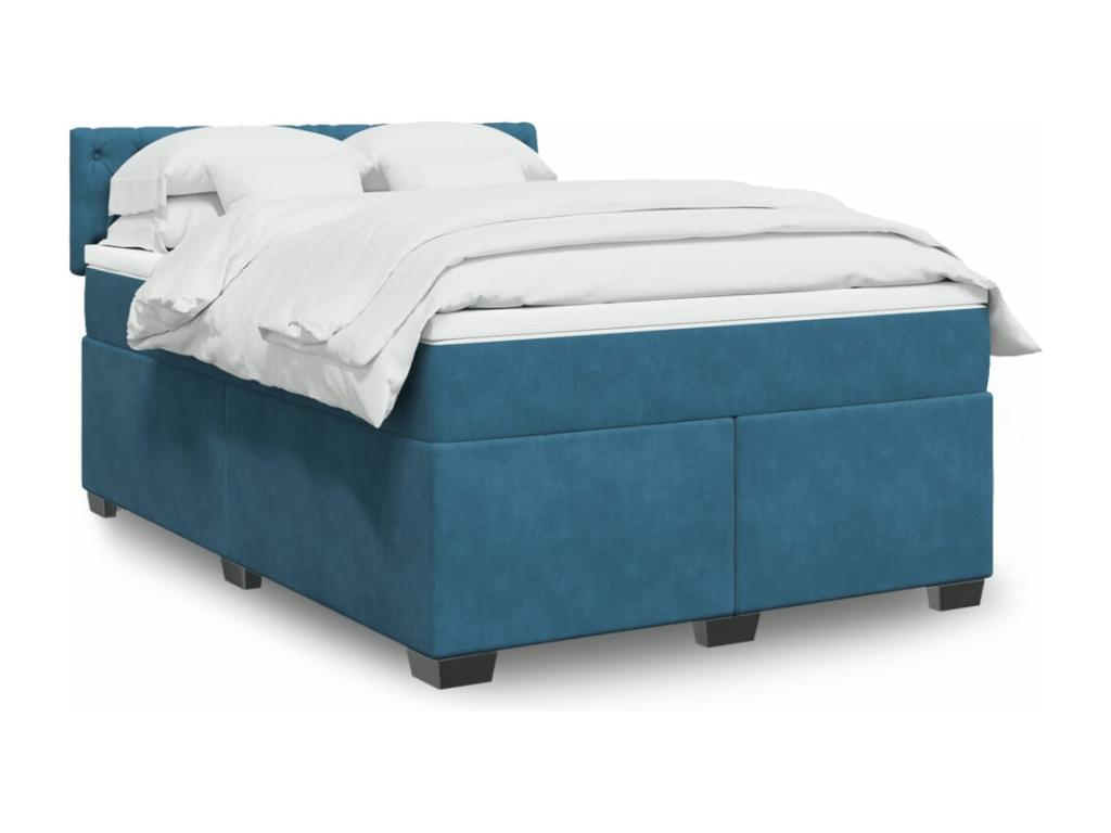 Blue Velvet Mattress, 140 x 190 cm
