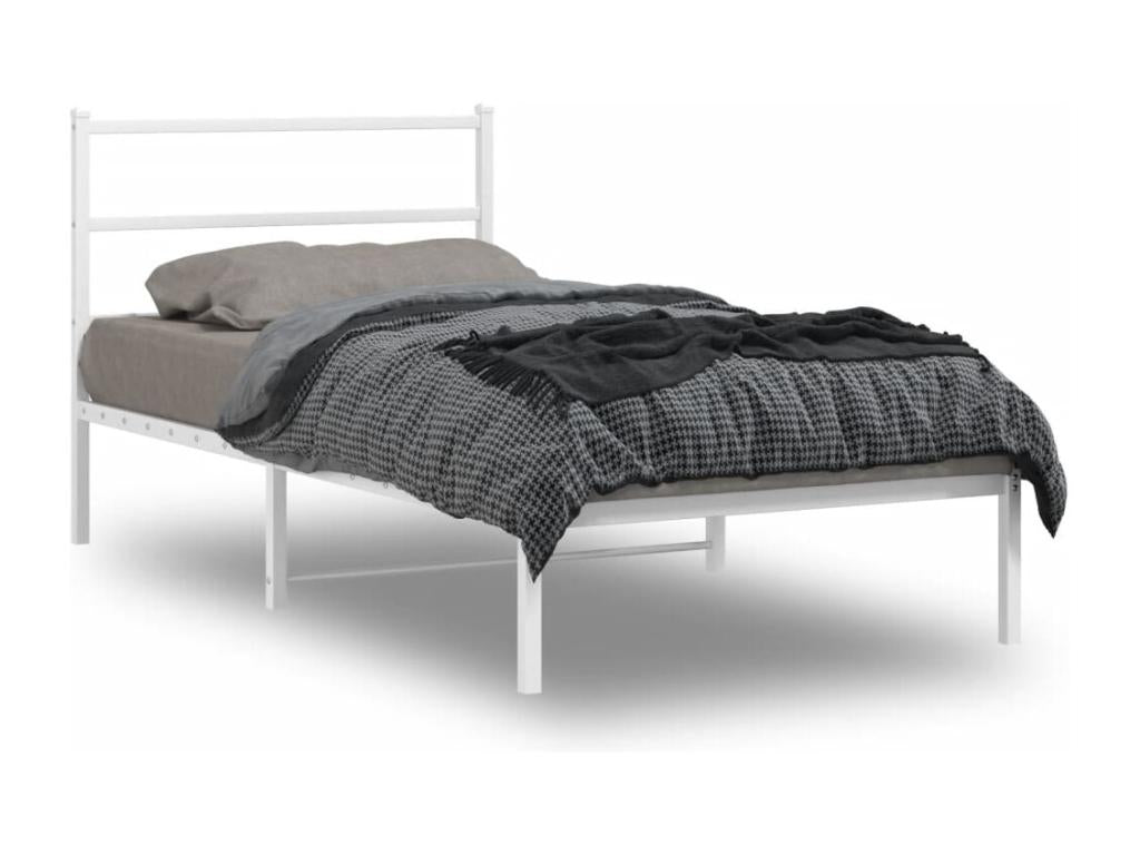White Metal Mattress, 100 x 190 cm