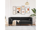 Black Velvet Sofa
