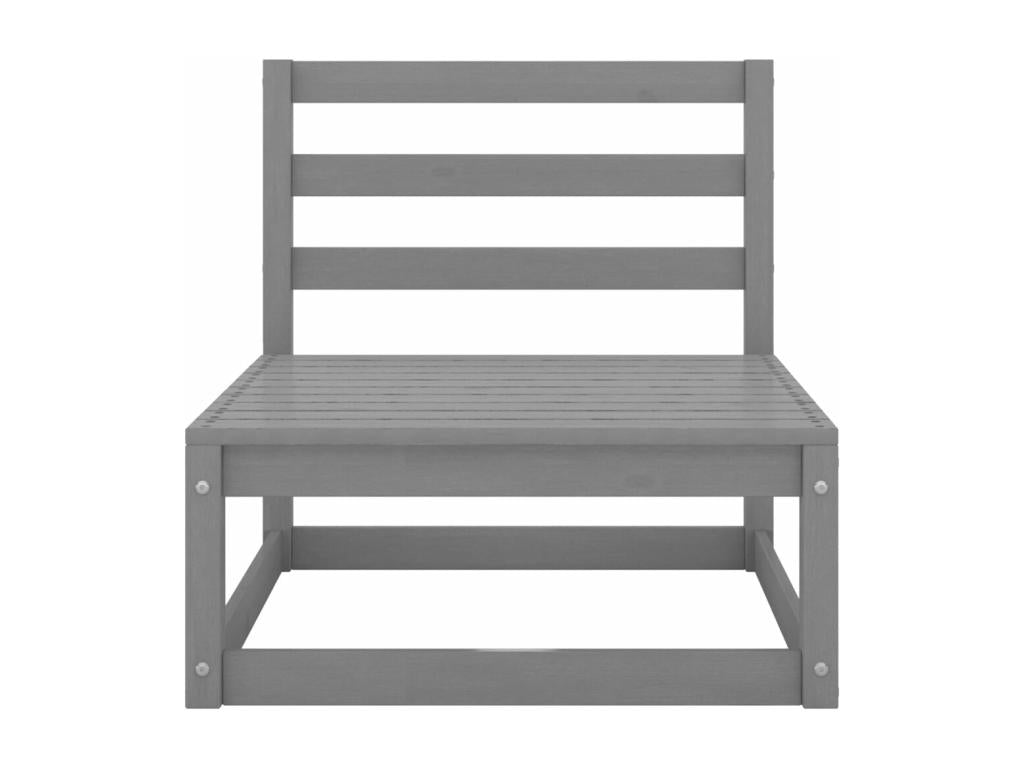 Gray Pine Wood Outdoor Furniture Set - dlz1766587750408