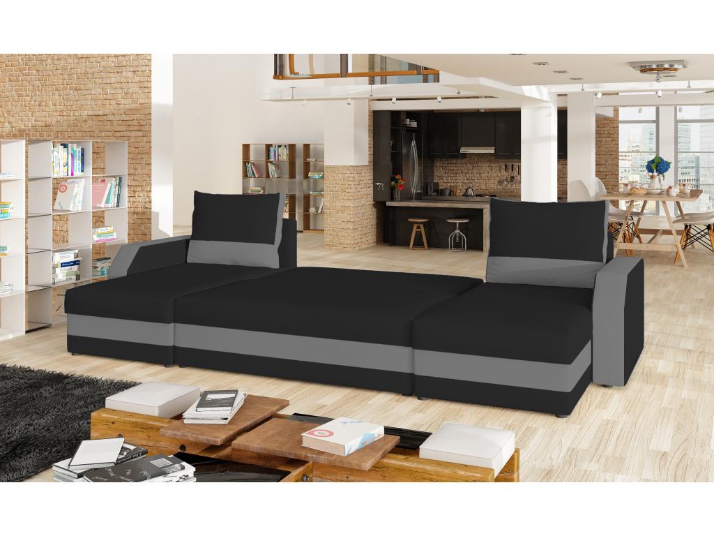 Black Fabric Sofa