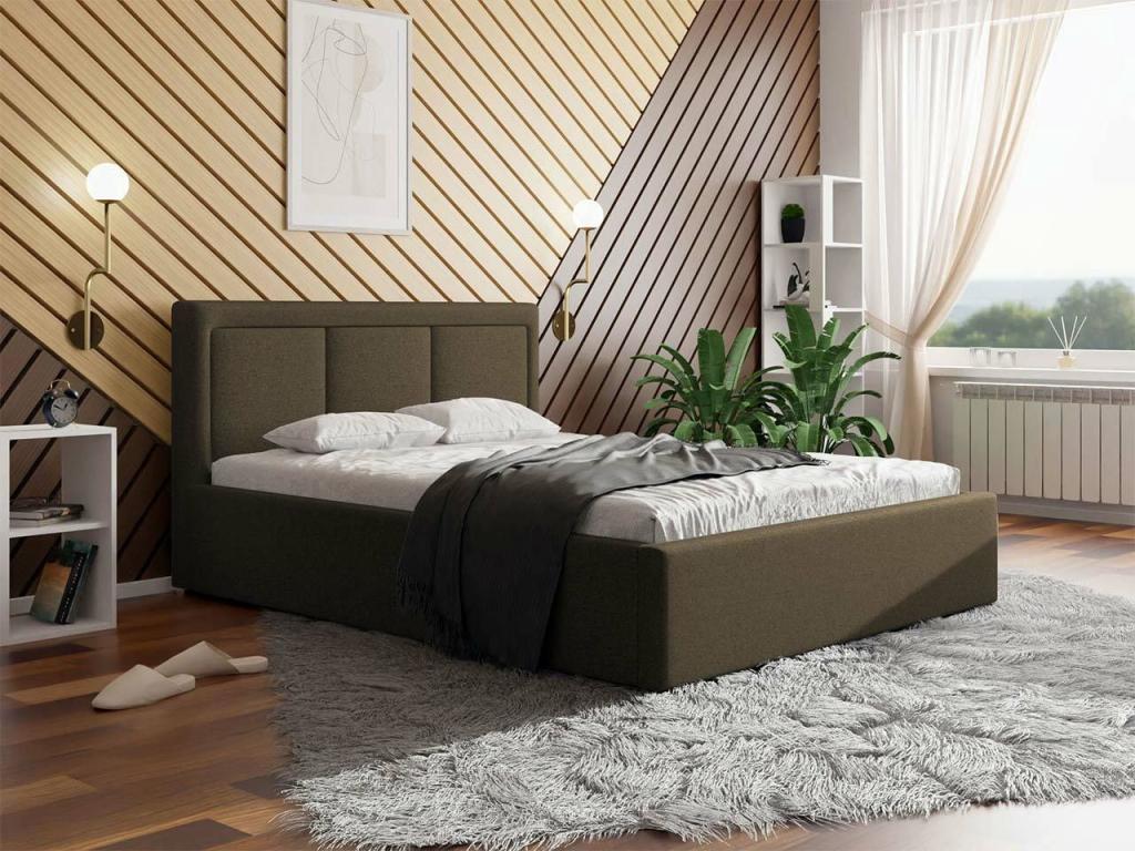 Brown Bed, 180 x 223 x 93 cm