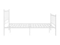 White Metal Bed Frame, 120 x 200 cm
